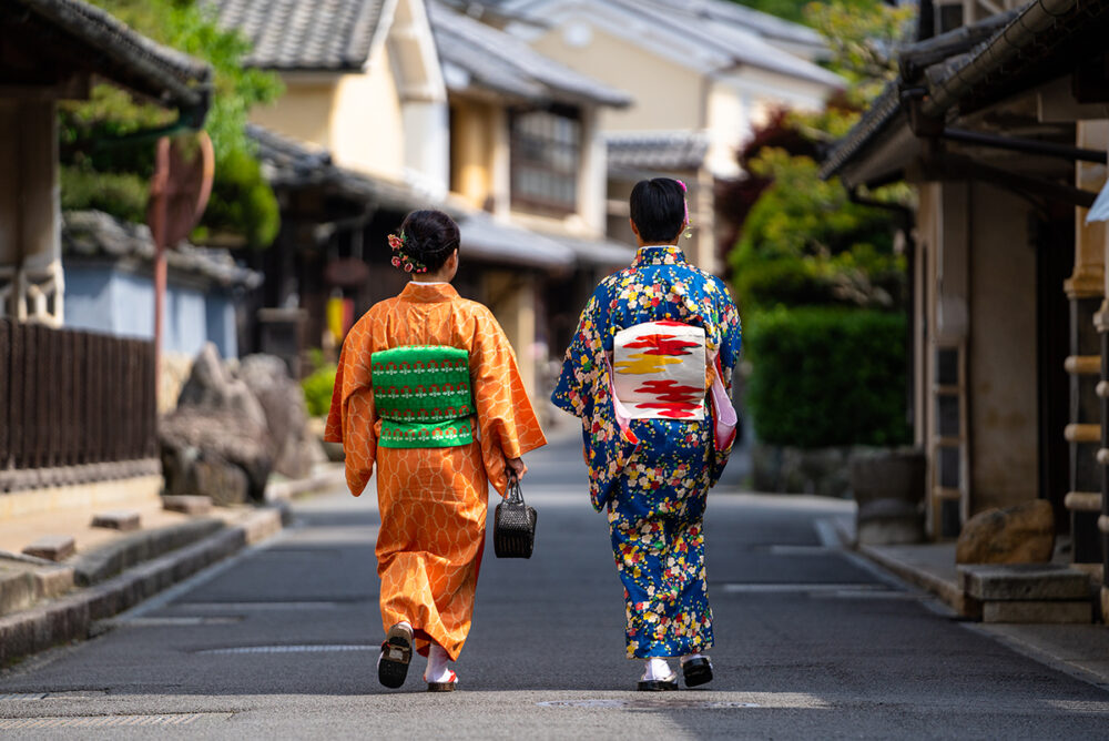 内子で着物での町歩き体験