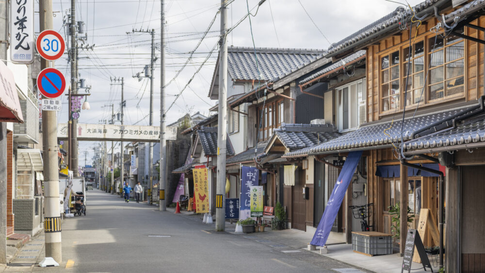 薬王寺の門前商店街