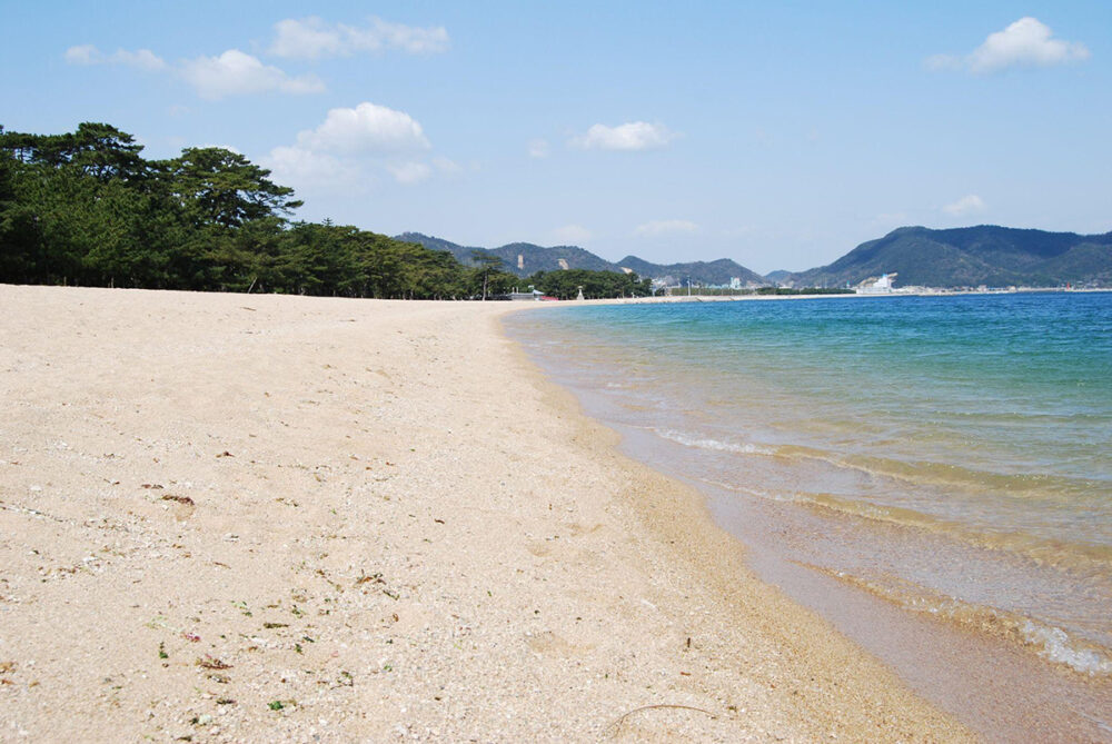 景勝地 津田の松原の海岸