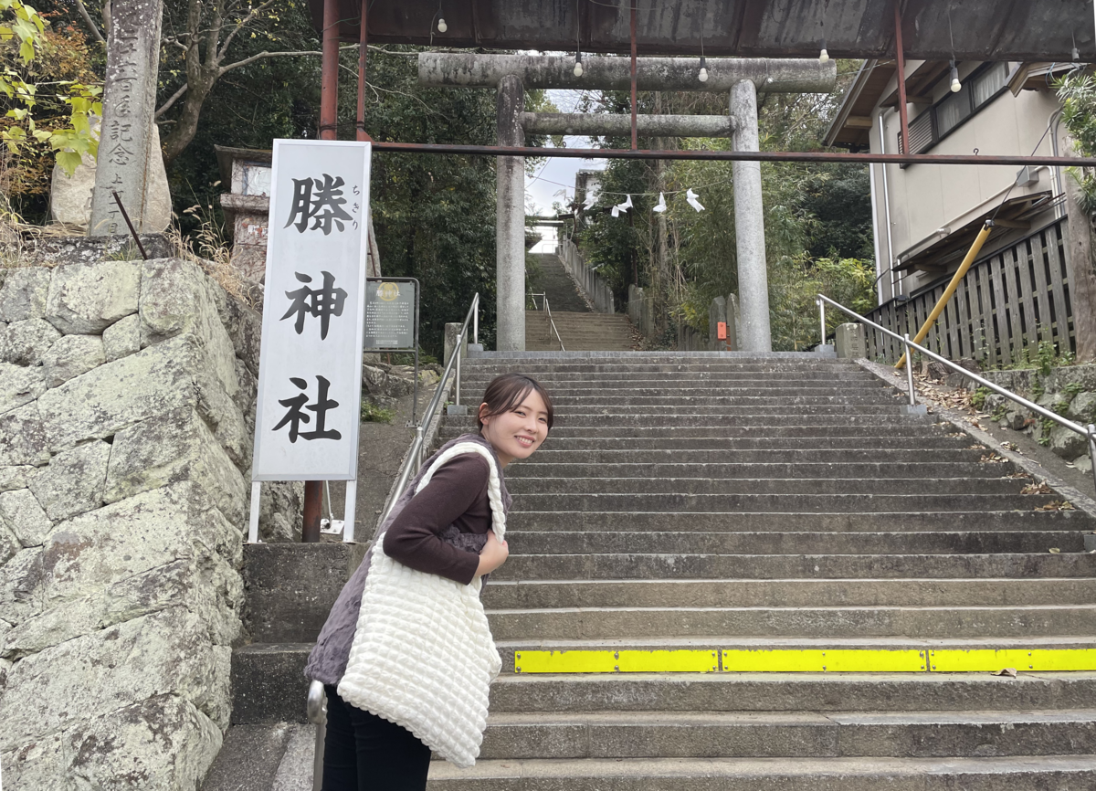 ちきり神社の石段