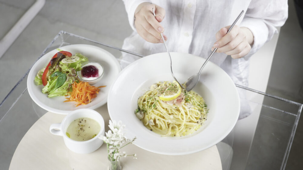 人気のパスタランチ