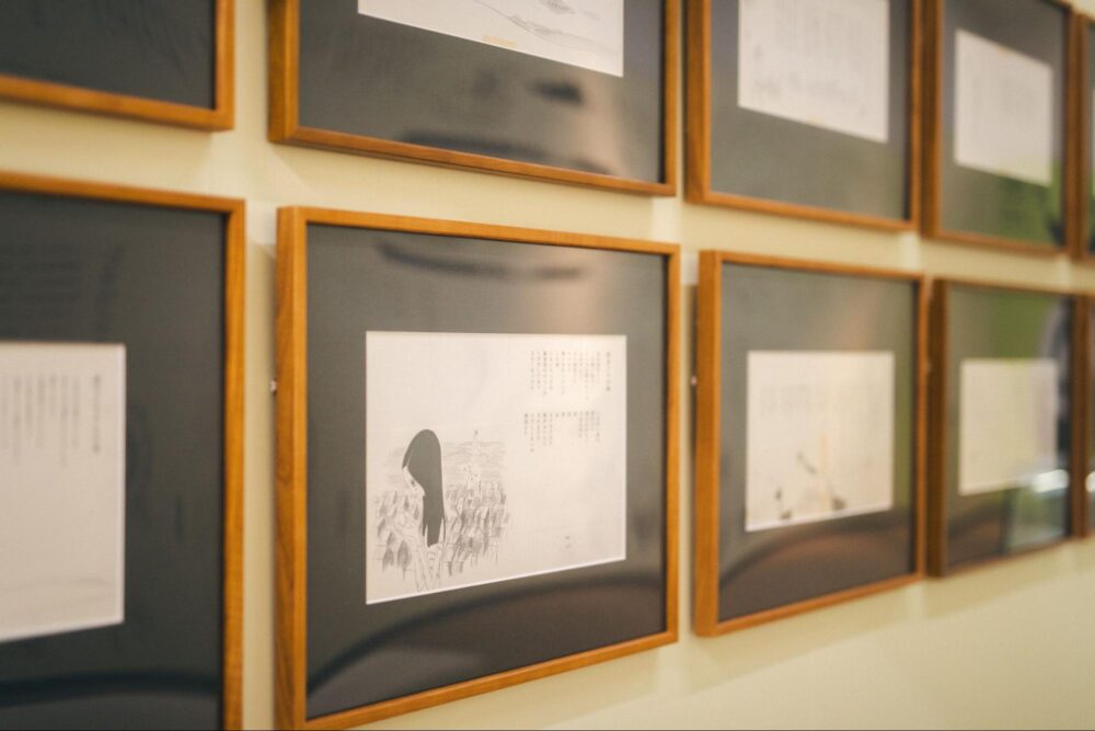 企画展「やなせたかし ぼくと詩と絵と人生と」で見られるやなせさんの作品