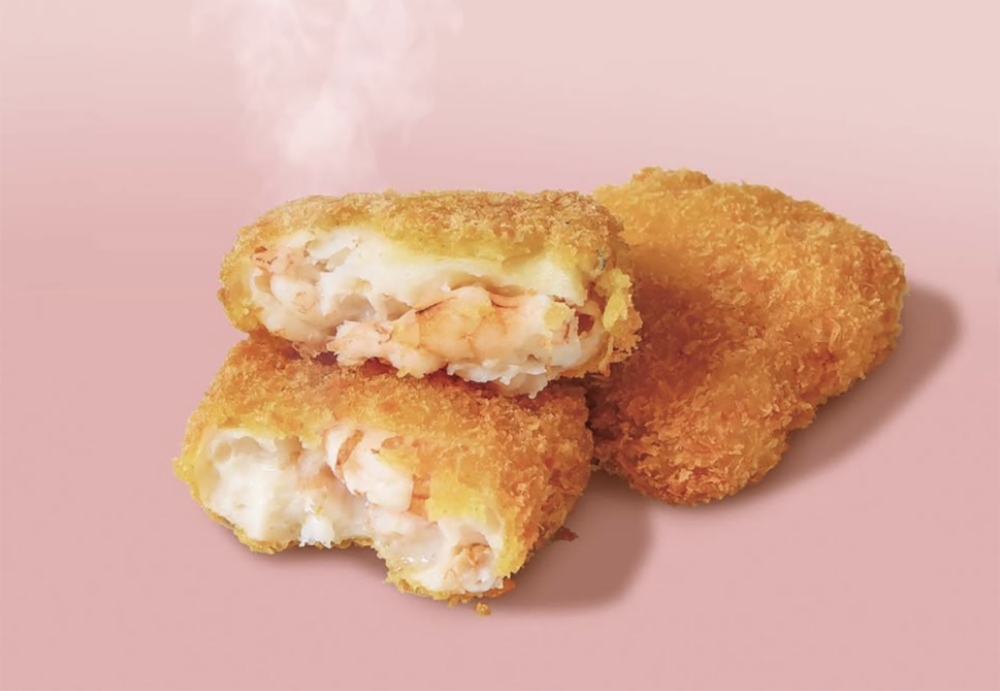 衣の中にエビ入りのすり身がぎっしり詰められたエビッシュ