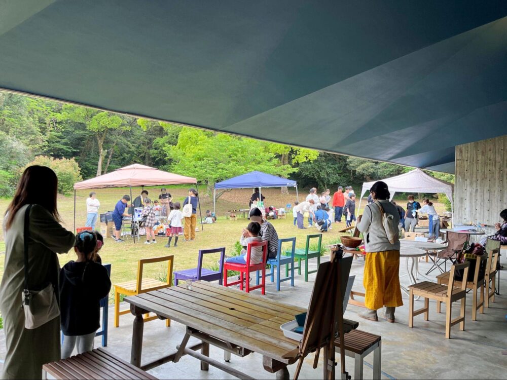 敷地内の園地ではイベントも開催