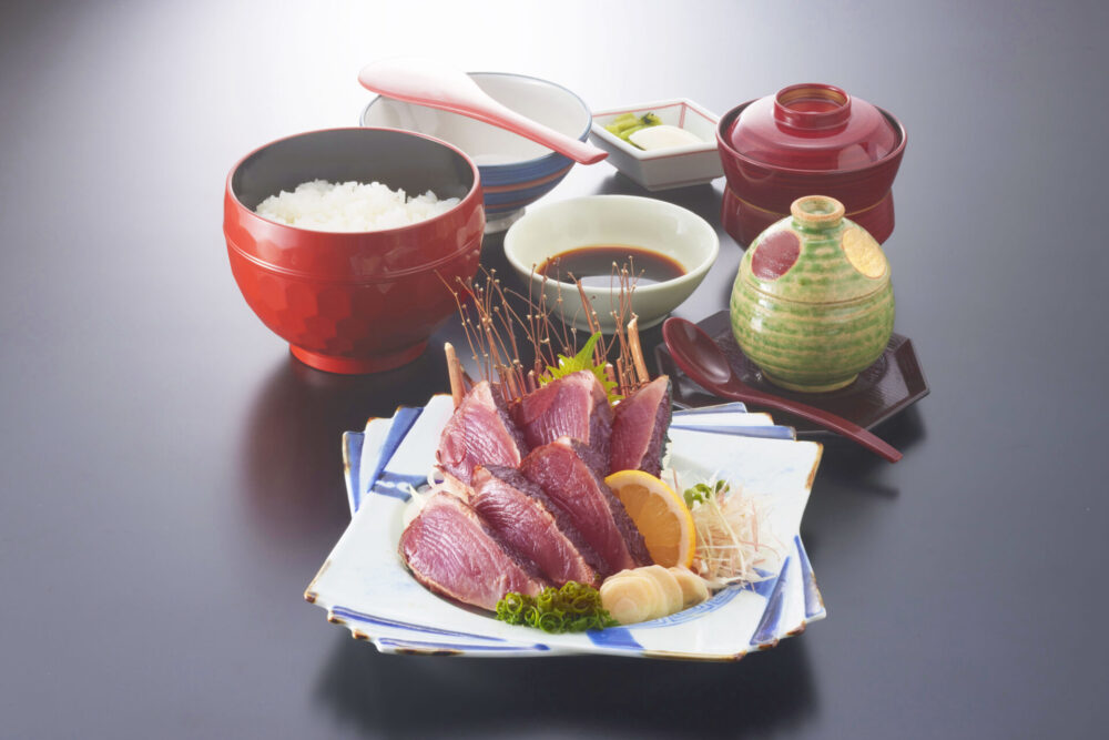 藁焼き鰹のたたき膳