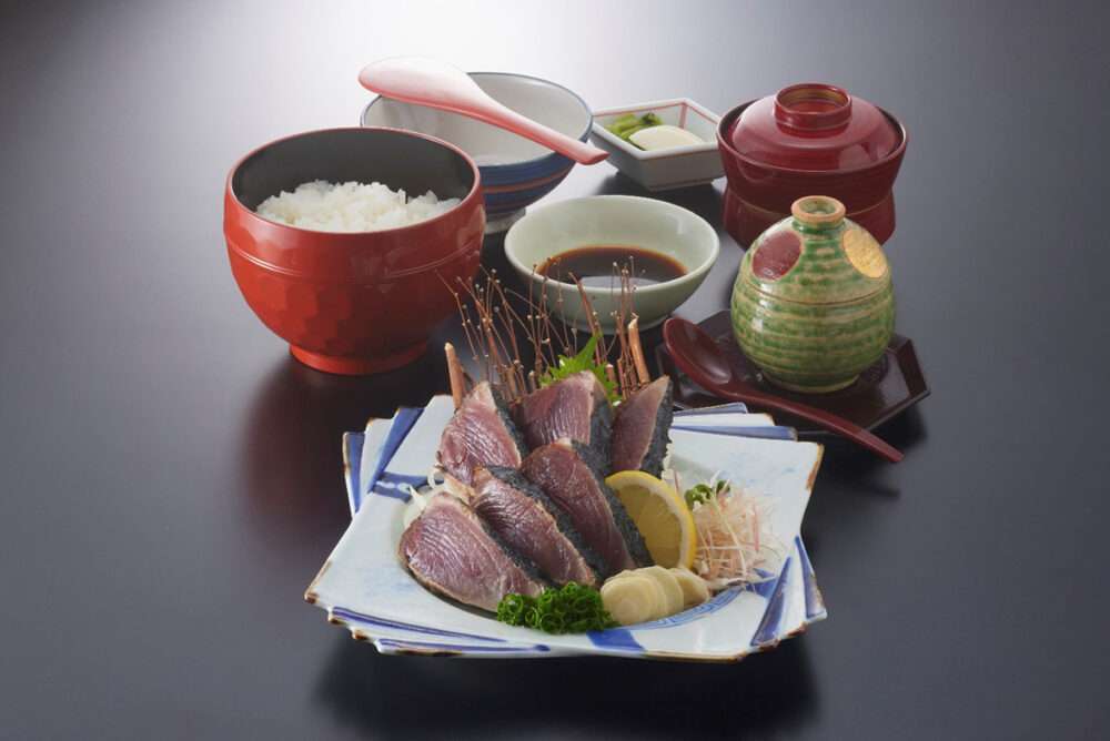 藁焼き鰹のたたき膳