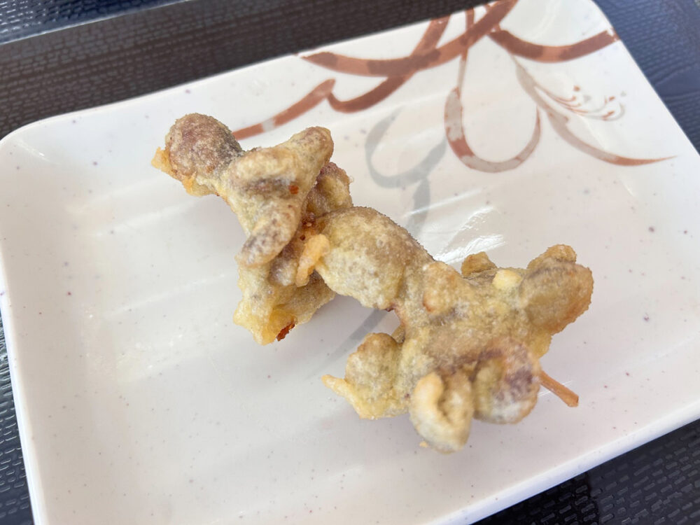 香川の特産品・イイダコを使った天ぷら