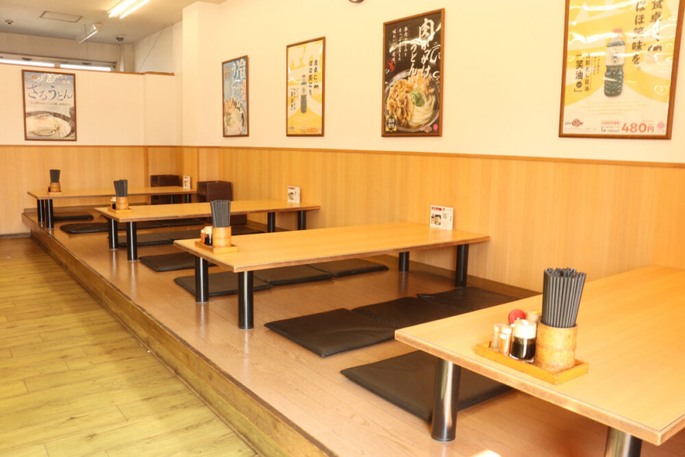 こだわり麺や丸亀田村店のお座敷席