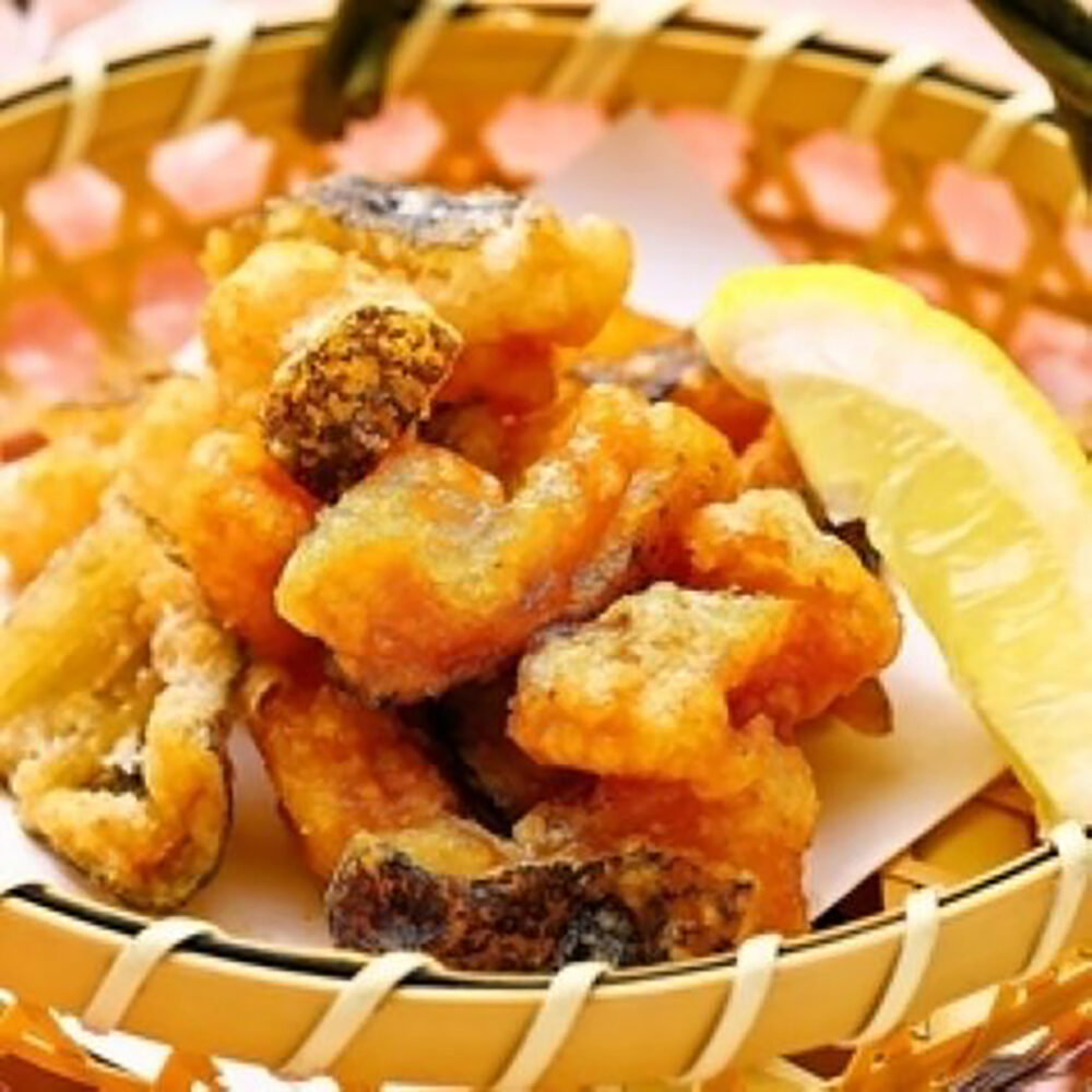 明神丸のうつぼの唐揚げ