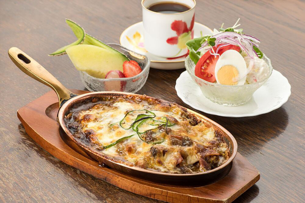 「ヨーロピアン珈琲 長崎屋」の焼きカレー