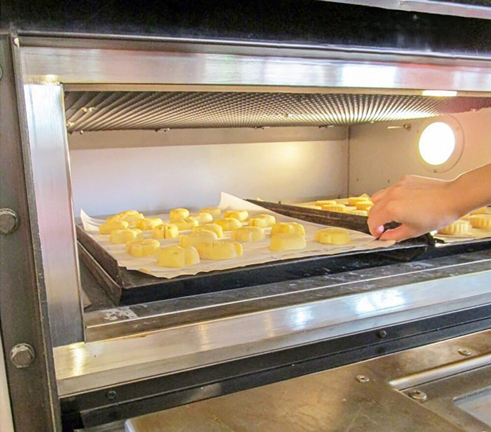 マイ母恵夢の焼き工程
