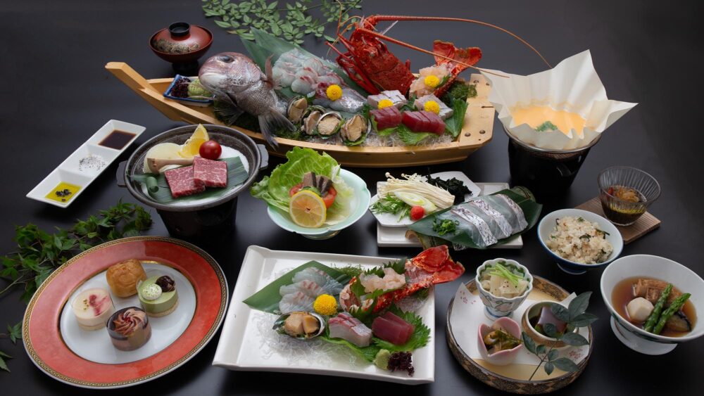 天空ホテル 海廬の夕食