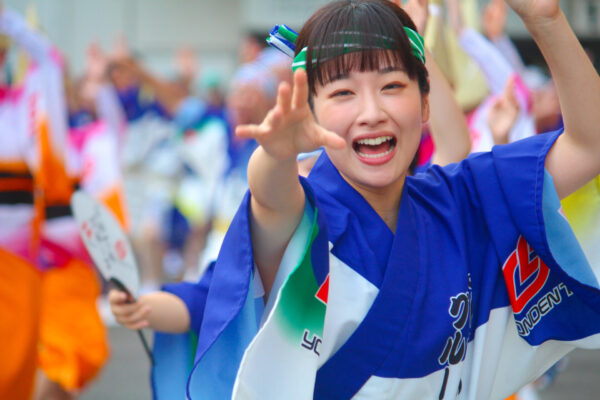 阿波おどりのリハーサルをする藤間さん②