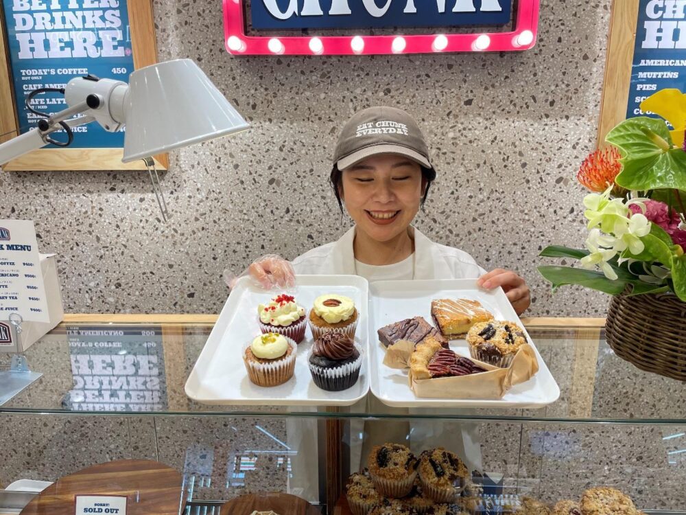 「CHUNK（チャンク）」で買えるマフィンやパウンドケーキ、クッキーなどの焼き菓子