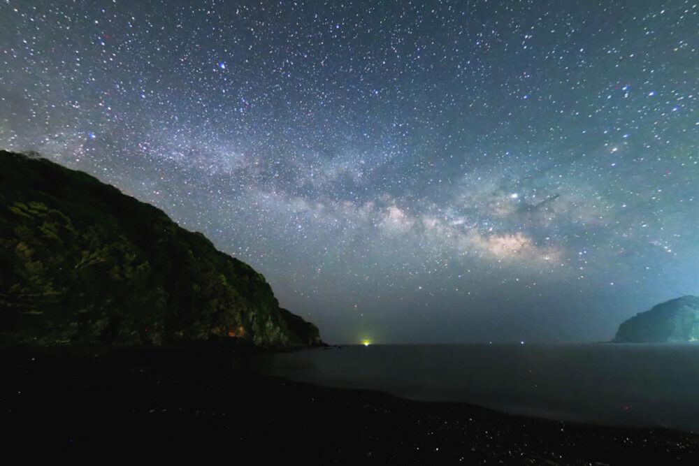 ライダーズイン中土佐から眺める満天の星空