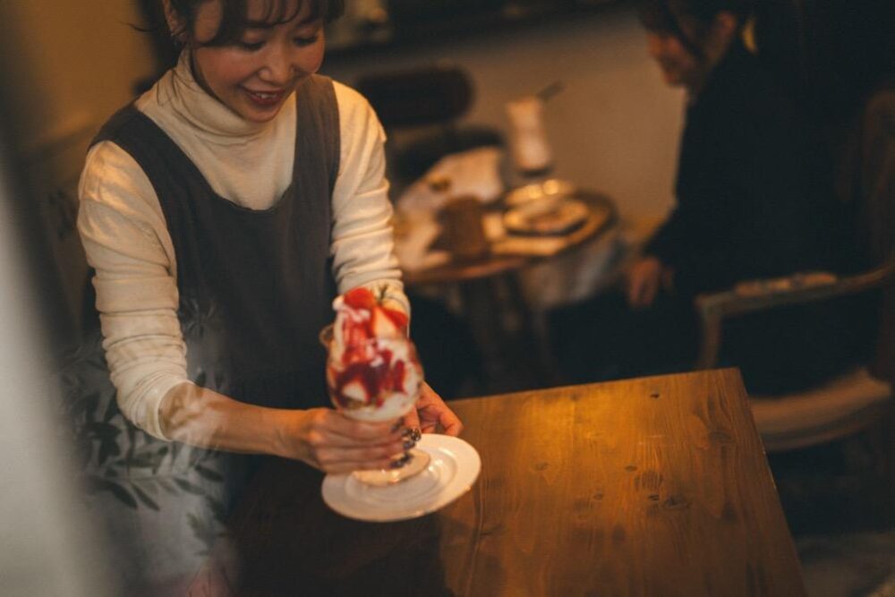 冬～春限定のいちごパフェ