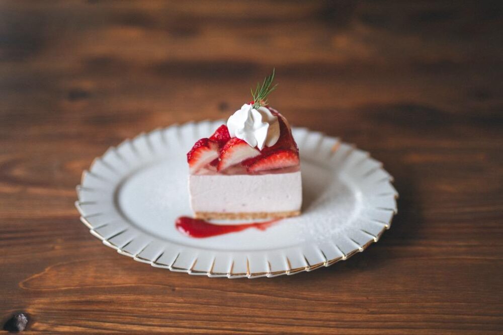 定評のあるチーズケーキも映える