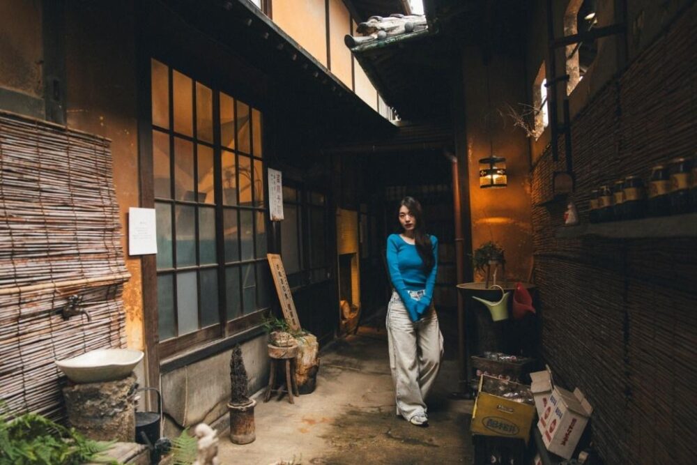 昔懐かしいお庭もアートなフォトスポットとして活用
