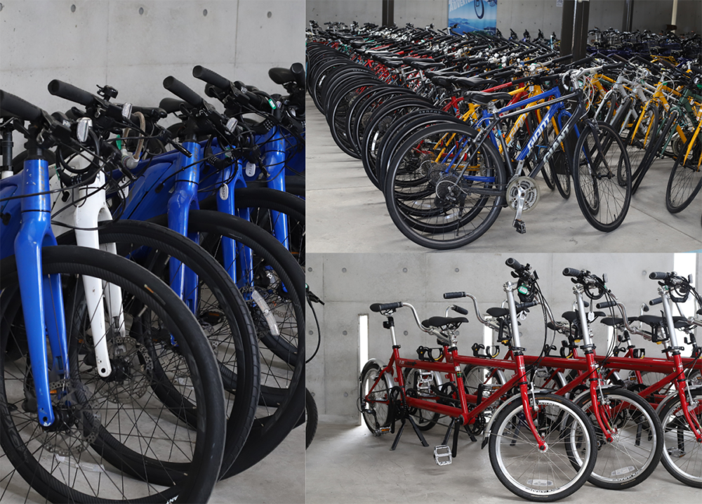 中央レンタサイクルターミナルでレンタルできる自転車