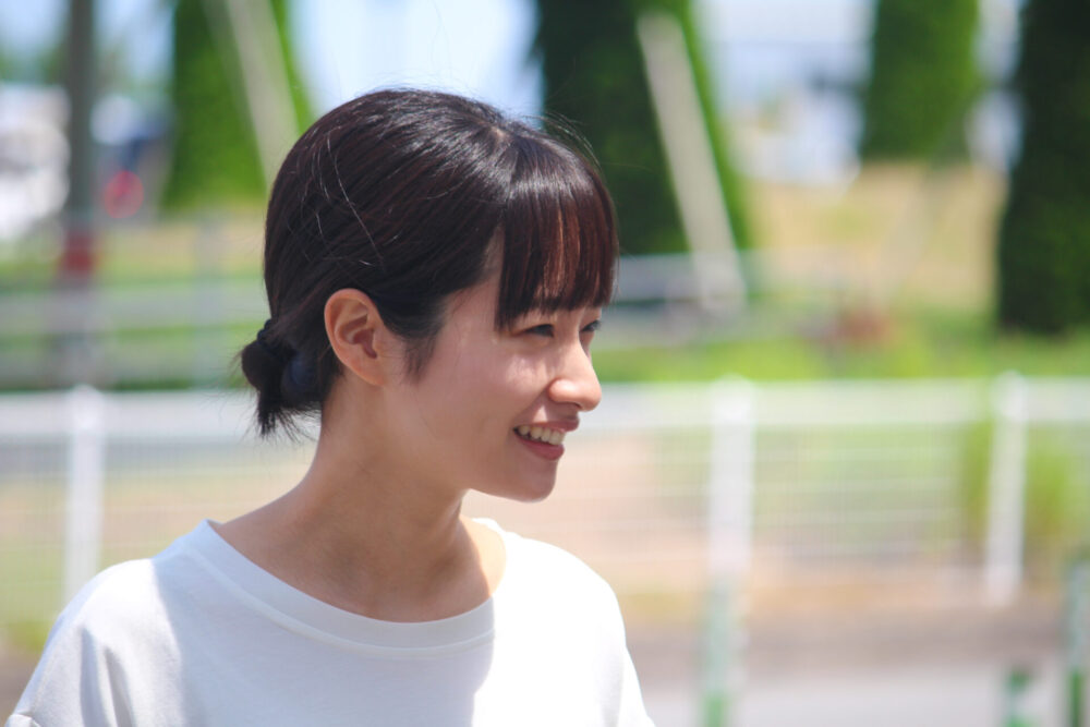 徳島空港に到着した藤間さん