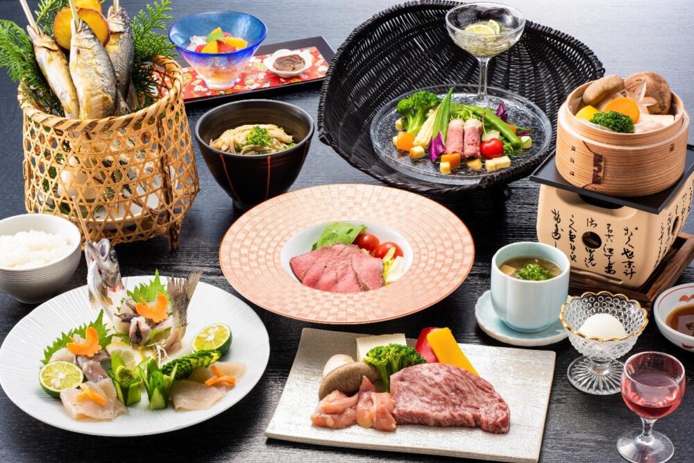 和の宿 ホテル祖谷温泉の食事例・郷土料理「阿波特選」