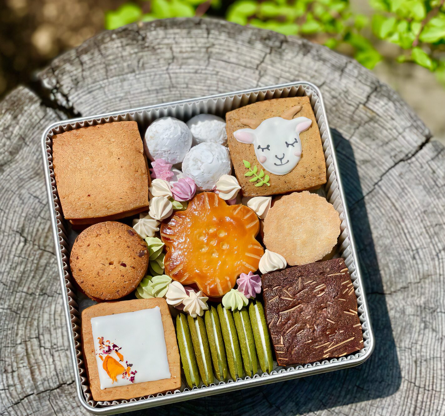 おかしの時間 敬老の日のクッキー缶