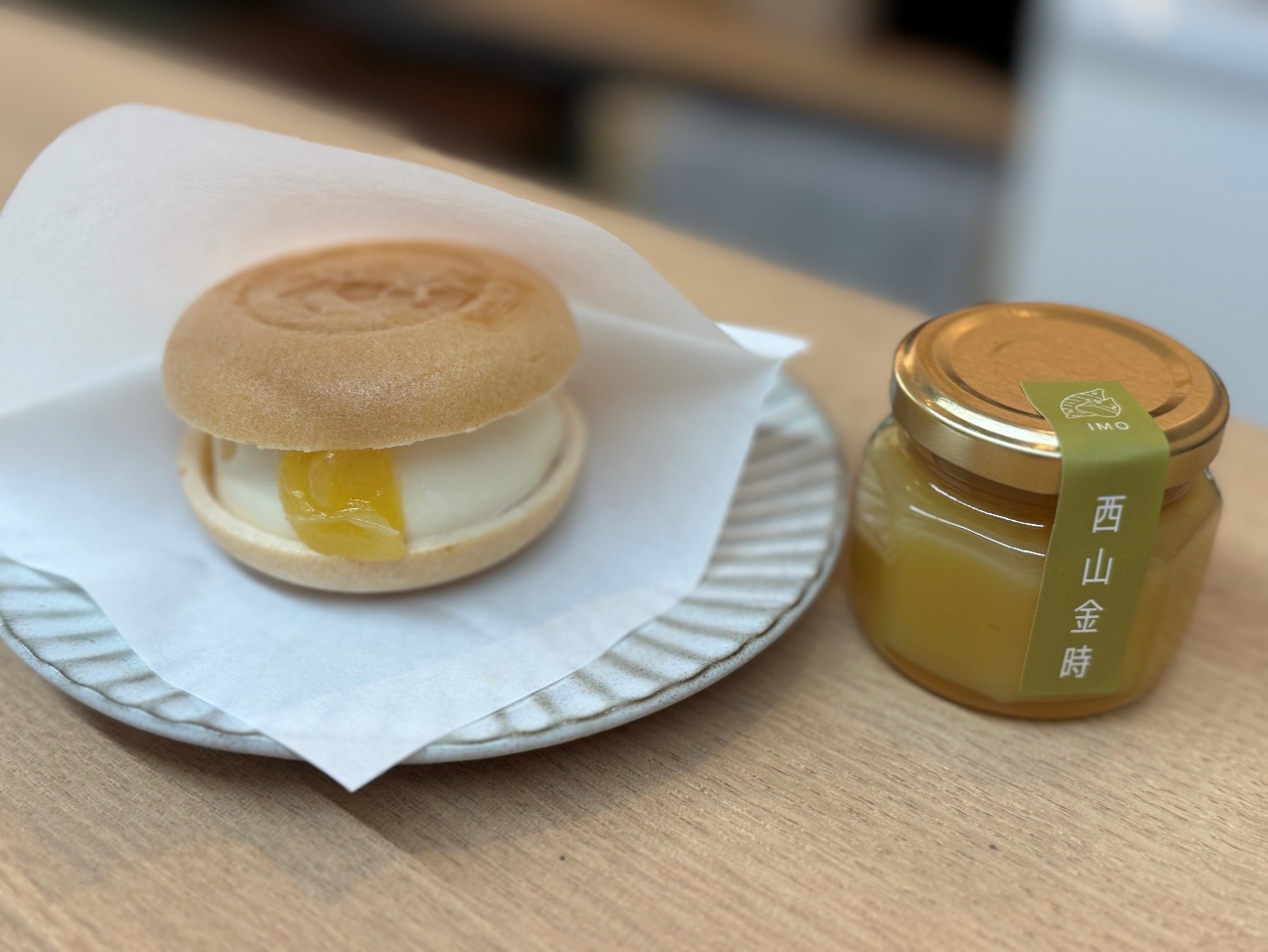和栗カフェ いちじゃもの「最中アイス」