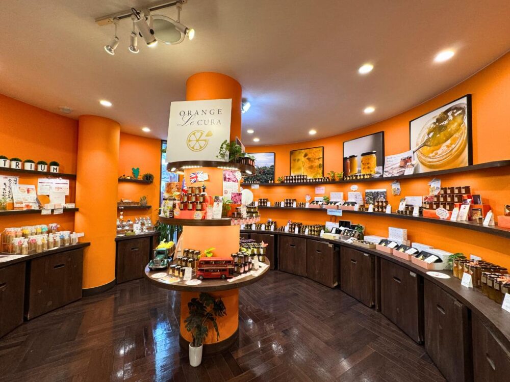 マーマレード専門店「orange le cura」の内観