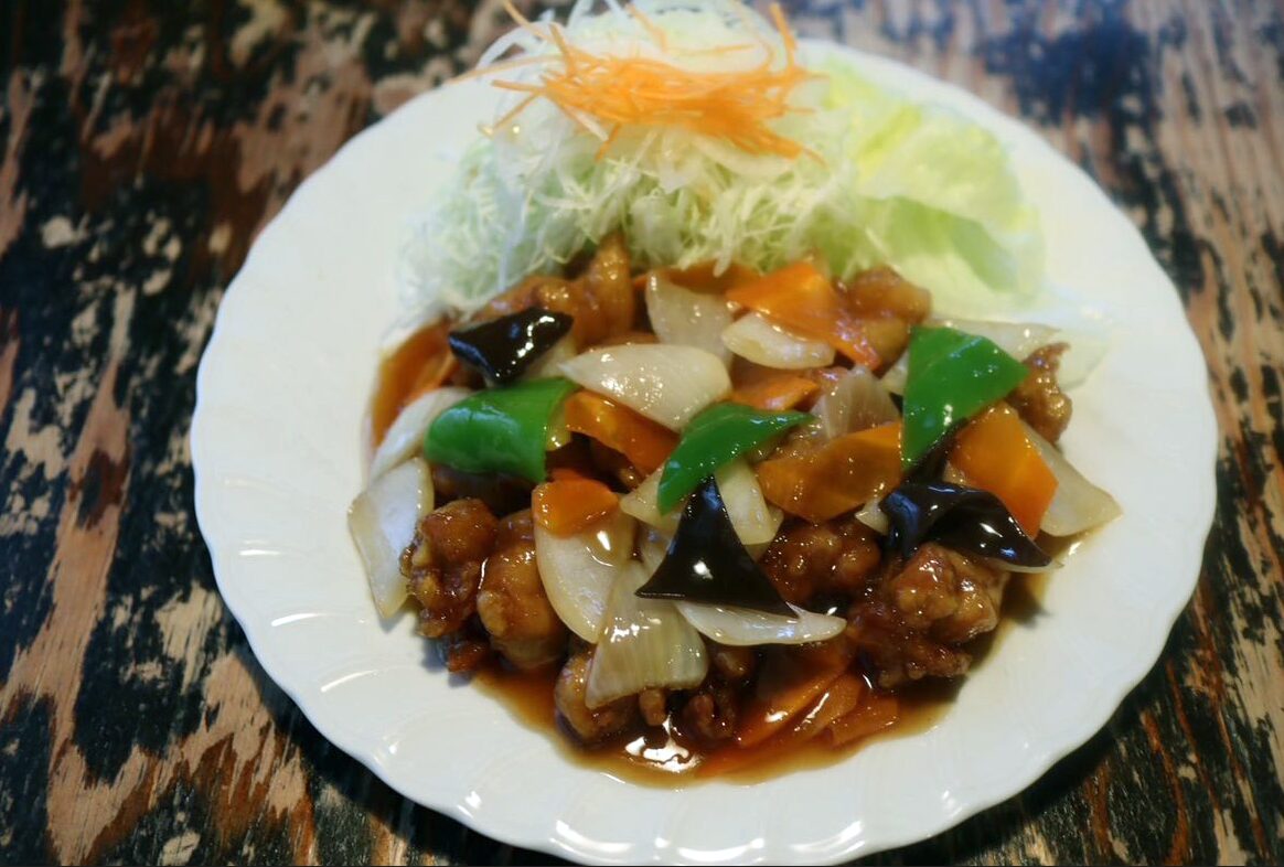 鳥心本店の酢どり定食