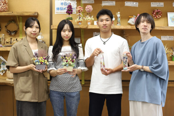 まんのう町のモデルコースを考案した香川大学の学生