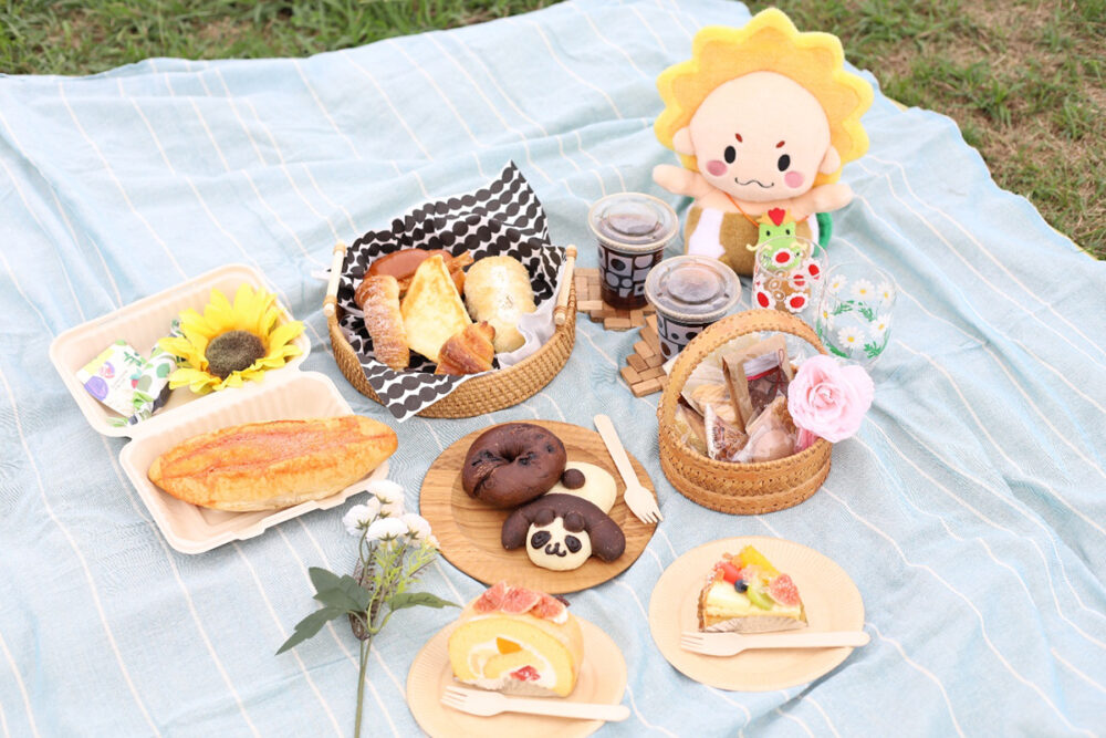 まんのう町グルメを集めたピクニック