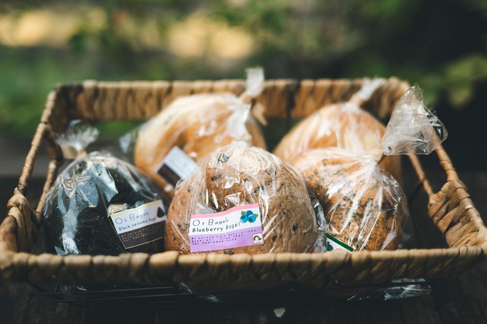 「Oz Bagels」で発売されているベーグル