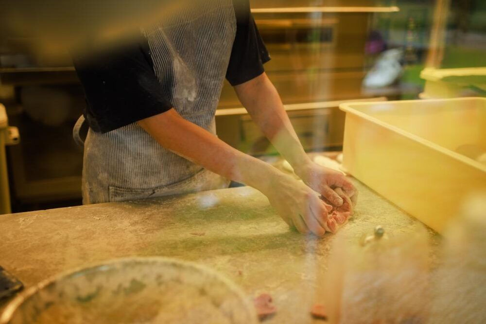 かまパン&ストアでこねられるパン