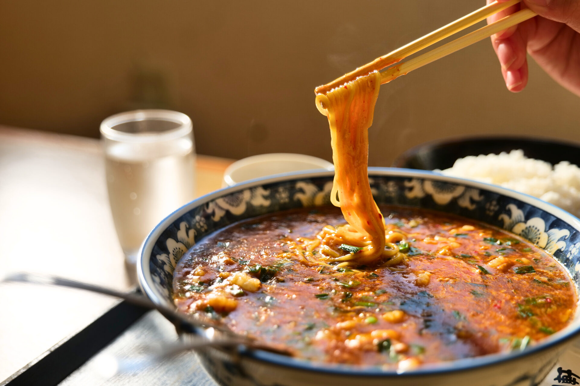 満洲軒本店のジャン麺（細めのストレート麺） 
