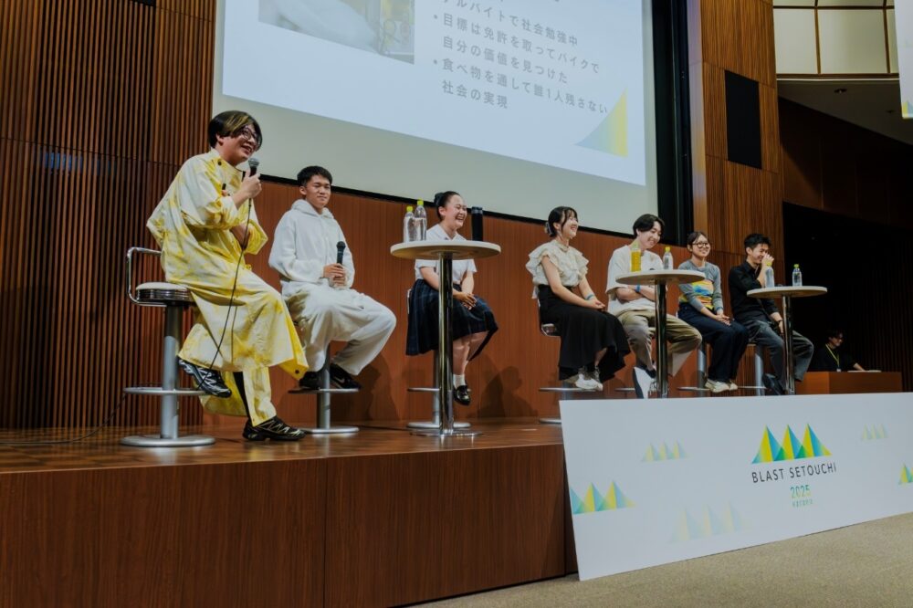 「BLAST SETOUCHI」でMCをする瀬戸内サニー株式会社の代表取締役・大崎龍史さん