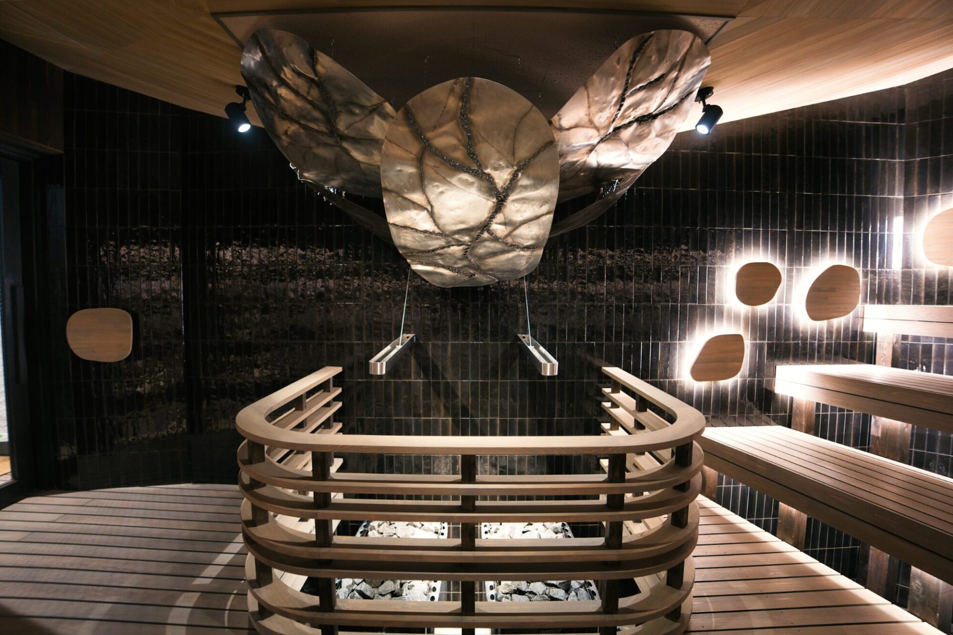 東道後のそらともりのサウナストーブ