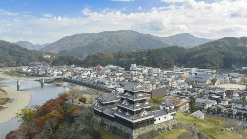 大洲城と城下町