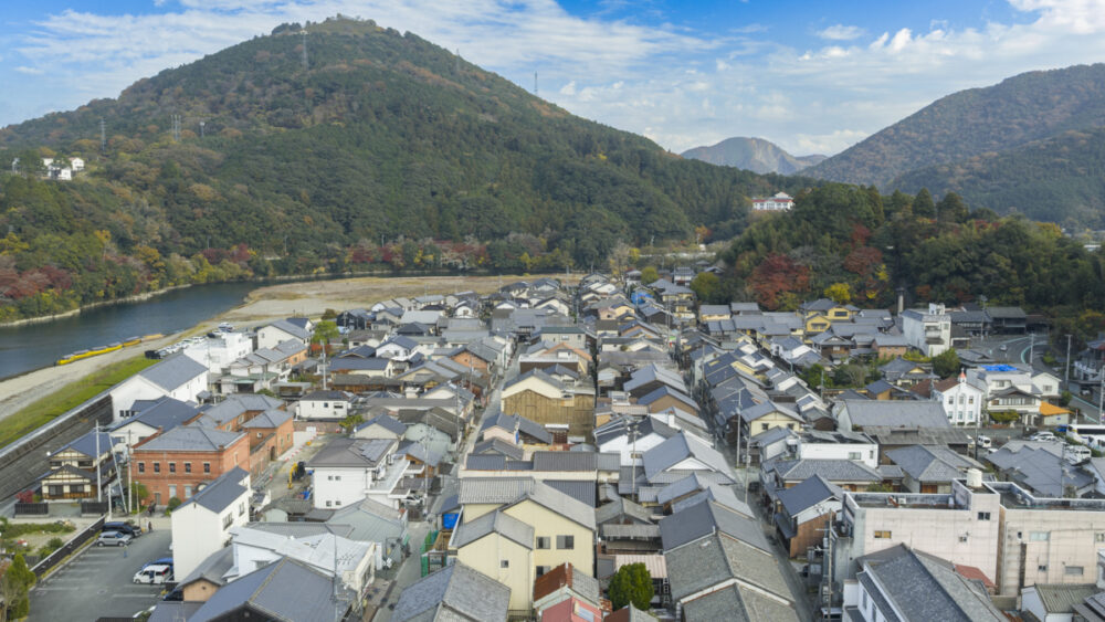 大洲城下の町並み