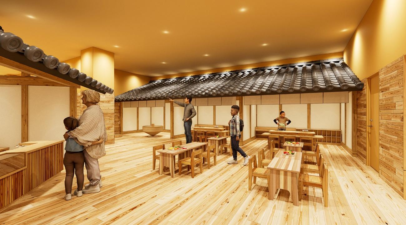 愛媛「しまなみ木のおもちゃ美術館」内・菊間瓦のおもちゃ横丁