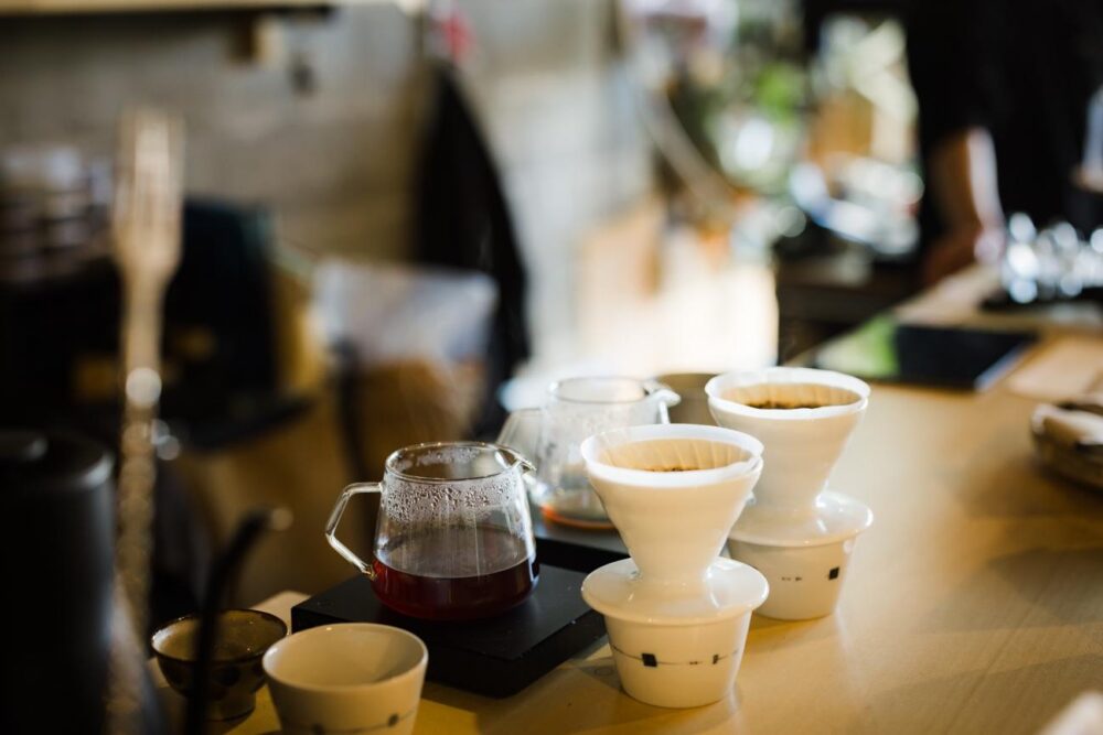 ハンドドリップされたトーコーヒー 