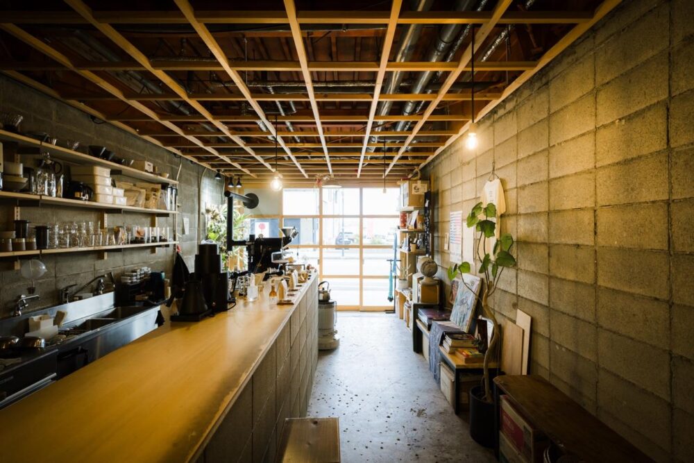 トーコーヒーのカウンター 