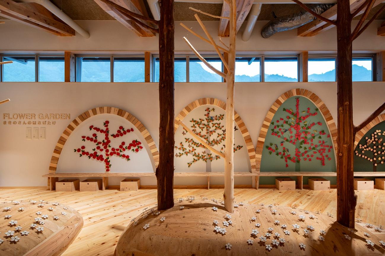 高知「佐川おもちゃ美術館」の花畑