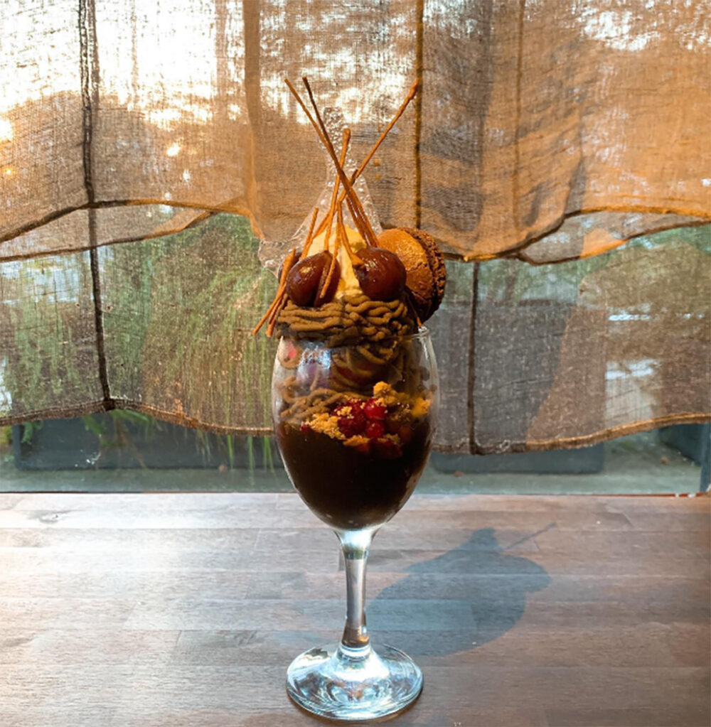 ボンボニエールの「栗のパフェ」